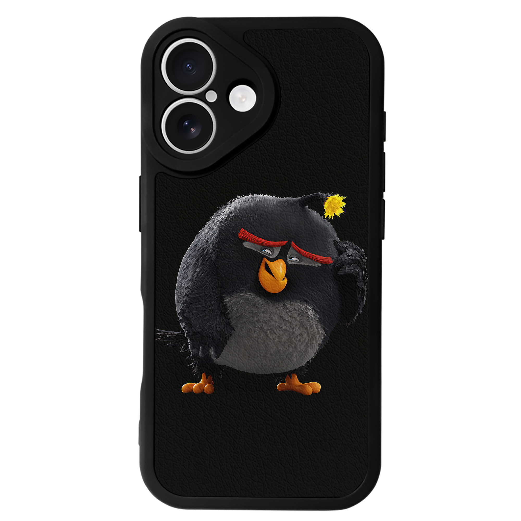 （画像用） Angry Birds アングリーバード 【iPhone 16シリーズ対応】シリコンスマホケース（レザー調） 材質：シリコン